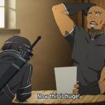 Kirito shows a black man his enormous dick